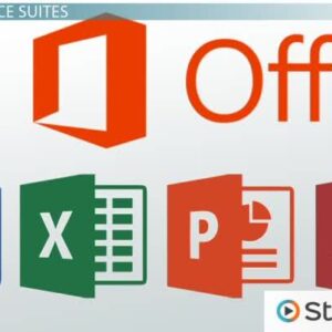 Microsoft Office Suite (Word, Excel, PowerPoint, Access), operating systems (Windows), internet and email usage.